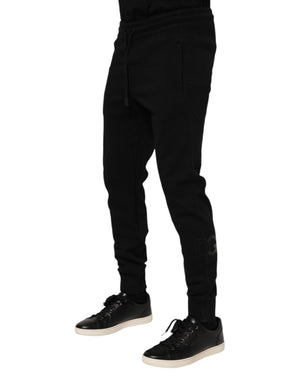 Dolce & Gabbana Schwarzer Baumwoll-Jogger Jogginghose für Männer