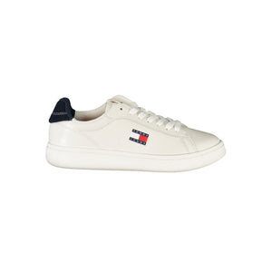 Tommy Hilfiger Bianco Damen-Sneaker aus Polyurethan