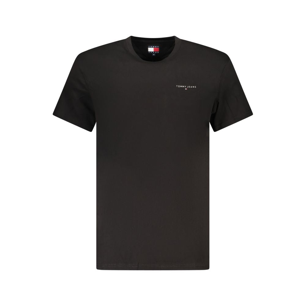 Tommy Hilfiger Schwarzes Baumwoll-T-Shirt für Herren