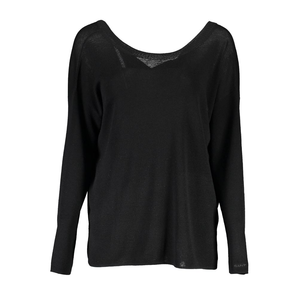 Gant Schwarzer Wollpullover