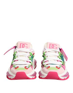 Dolce & Gabbana Multicolor Leder Airmaster Low Top Sneaker Schuhe