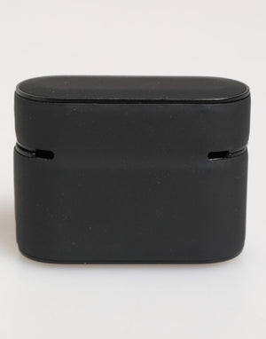 Dolce & Gabbana Schwarz Orange Gummi Logo Prägung Zubehör Airpods Fall