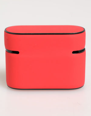 Dolce & Gabbana Rotes PVC DG Logo geprägte Männer Flip Halter Airpods Fall