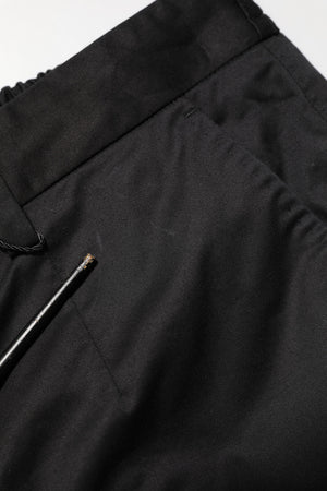 Dolce & Gabbana Schwarz Baumwolle Tapered Herren Formal Hosen Hosen