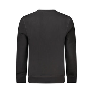 Black Cotton Men Sweater