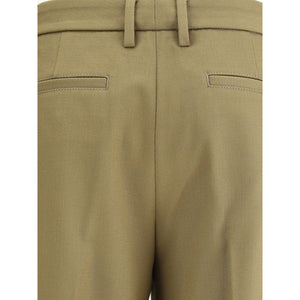 True Royal Grüne Polyester-Hosen