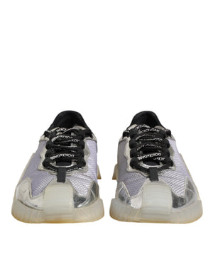 Dolce & Gabbana Multicolor Silber Logo Low Top NS1 Turnschuhe Schuhe