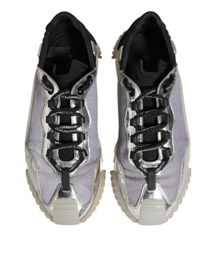 Dolce & Gabbana Multicolor Silber Logo Low Top NS1 Turnschuhe Schuhe