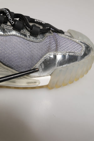 Dolce & Gabbana Multicolor Silber Logo Low Top NS1 Turnschuhe Schuhe
