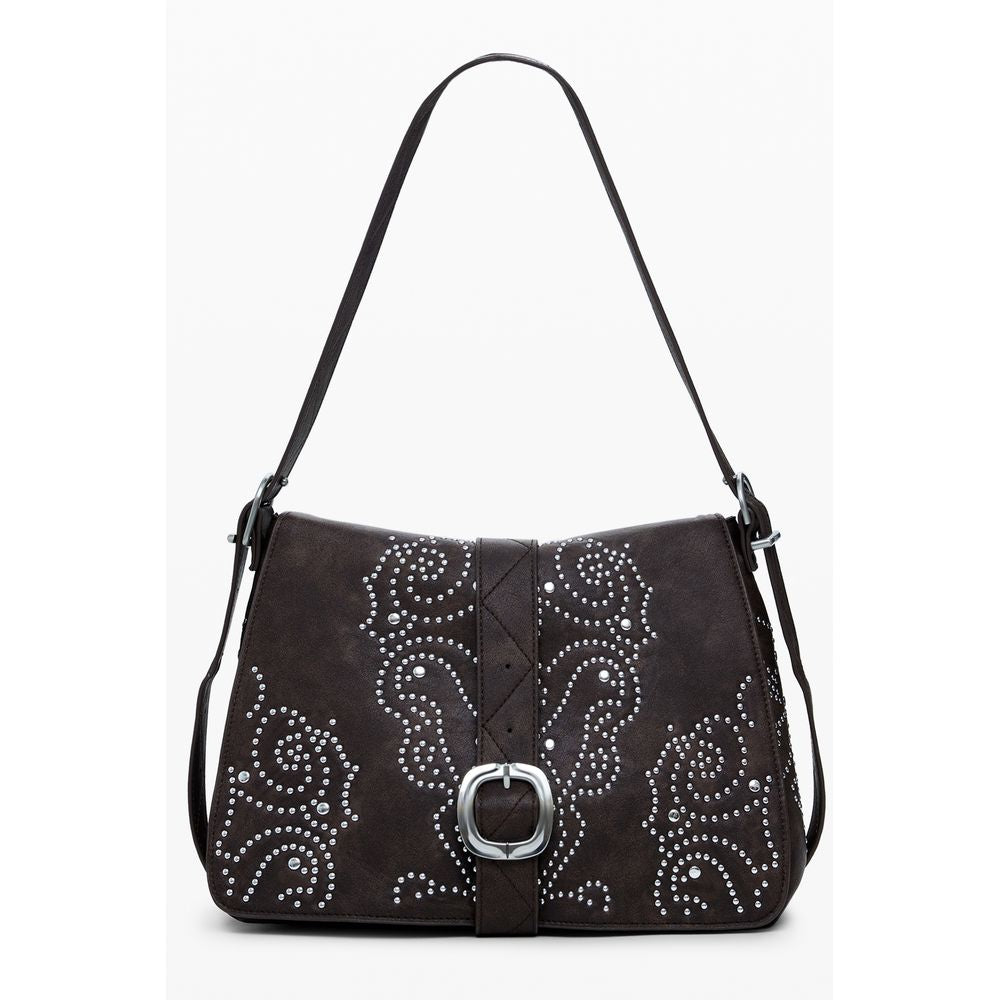 Desigual Braune Handtasche aus Polyethylen