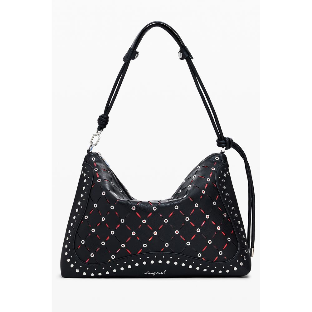 Desigual Schwarze Mini-Tasche aus Polyurethan für Damen