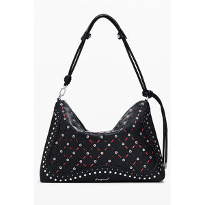 Desigual Schwarze Mini-Tasche aus Polyurethan für Damen
