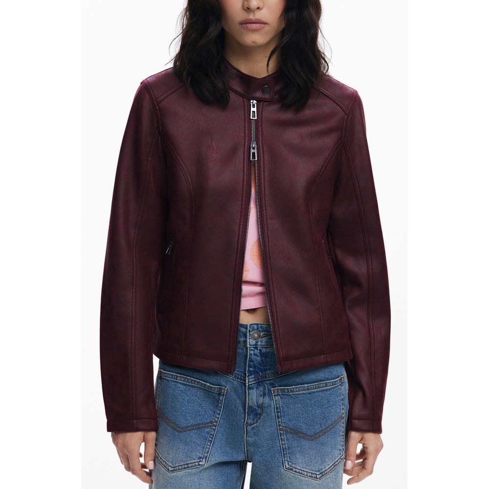 Desigual Rote Damenjacke aus Polyester