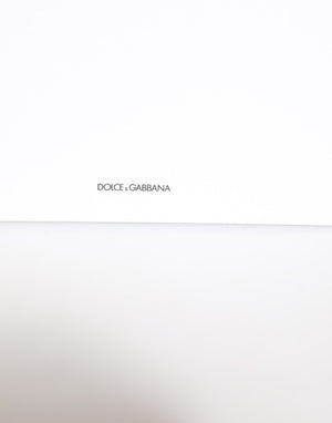 Dolce & Gabbana Multicolor Leopard Print Umschlag Papier Postkarte Halter