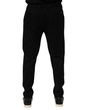 Dolce & Gabbana Schwarzes Kaschmir-Kleid Formelle Hosenhose