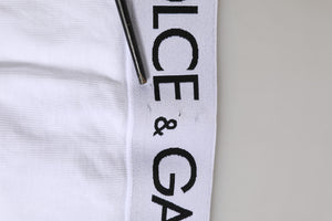 Dolce & Gabbana Weiße Baumwoll-Stretch-Panty mit hoher Taille Unterwäsche