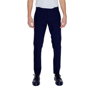Antony Morato Blaue Zigarettenhose aus Polyester