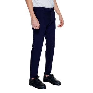 Antony Morato Blaue Zigarettenhose aus Polyester
