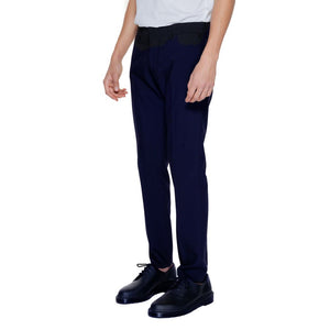 Antony Morato Blaue Zigarettenhose aus Polyester