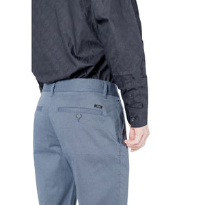Armani Exchange Blaue Baumwoll-Röhrenhose