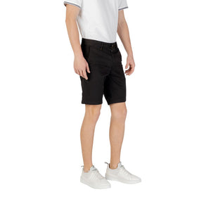 Hugo Boss Schwarze Baumwoll-Bermudashorts