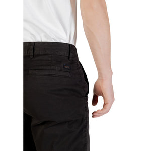 Hugo Boss Schwarze Baumwoll-Bermudashorts