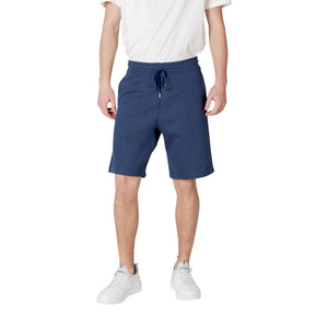 Replay Blaue Baumwoll-Bermudashorts