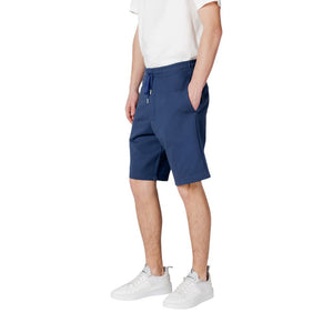 Replay Blaue Baumwoll-Bermudashorts