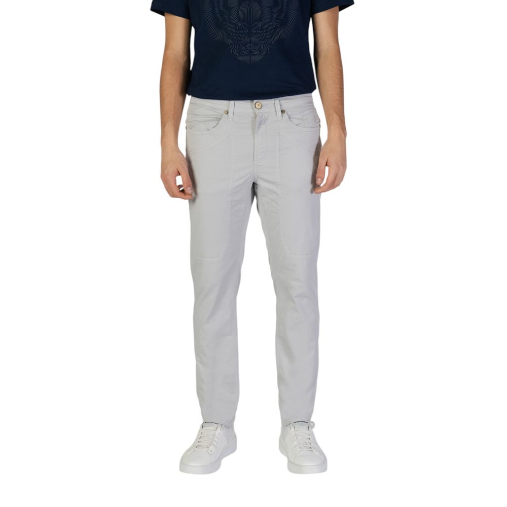 Jeckerson Graue Baumwoll-Skinny-Hose