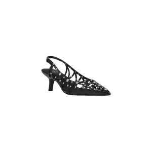 ASH Schwarze Leder Pumps mit hohem Absatz