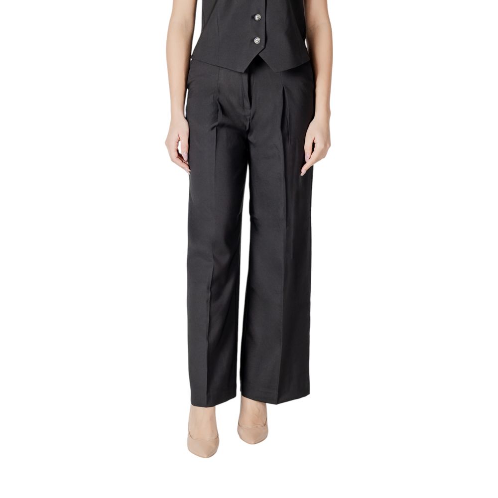 ICHI Schwarze Freizeithose aus Polyester