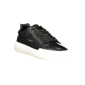 Calvin Klein Schwarzer Leder Herren Sneaker