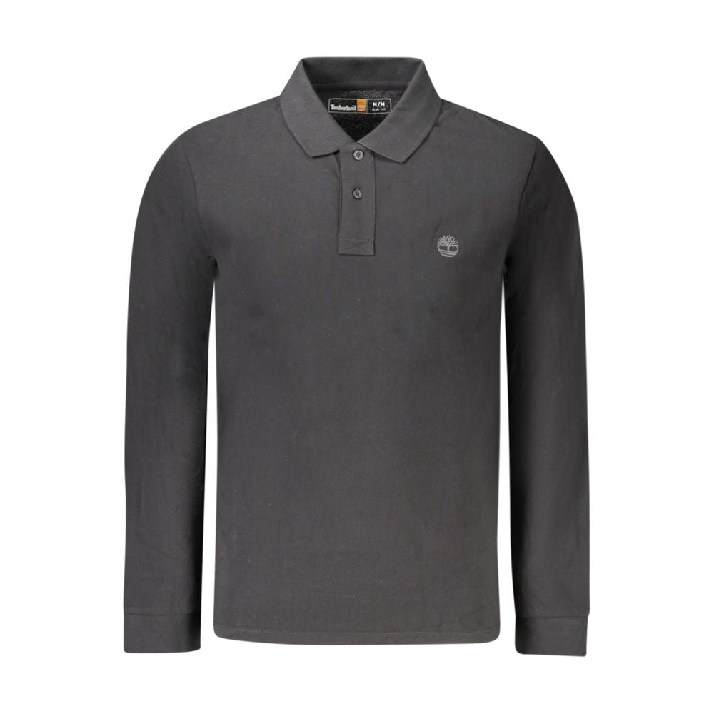 Timberland Schwarzes Herren-Poloshirt aus Baumwolle