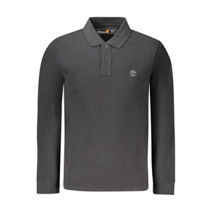 Timberland Schwarzes Herren-Poloshirt aus Baumwolle