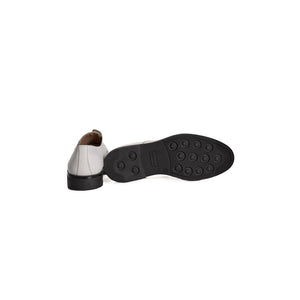 Roberto Pepe Luxury Weißes Kalbsleder Herren Loafer