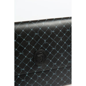 Trussardi Schwarzer Polyester Männer Clutch