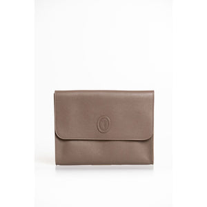 Trussardi Braunes Polyester Männer Clutch