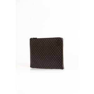 Trussardi Schwarzes Leder Männer Clutch