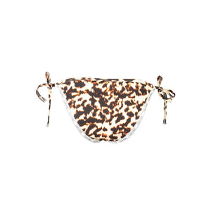 Beige Polyester Women's Swim Brief