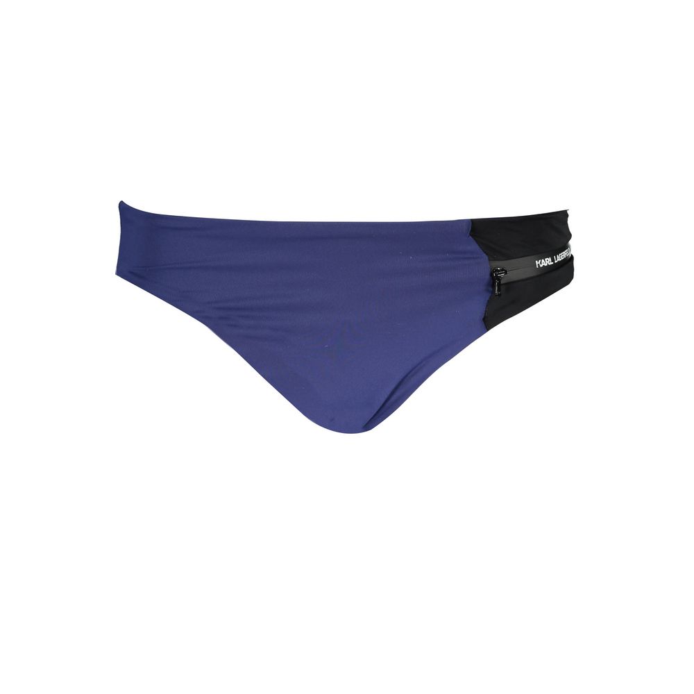 Karl Lagerfeld Blaue Elastan-Badebekleidung