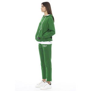 Baldinini Trend Grüner Baumwollpullover für Frauen