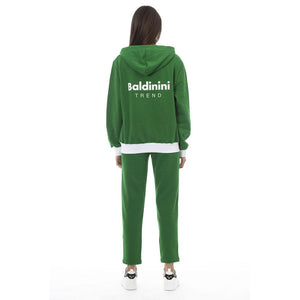 Baldinini Trend Grüner Baumwollpullover für Frauen