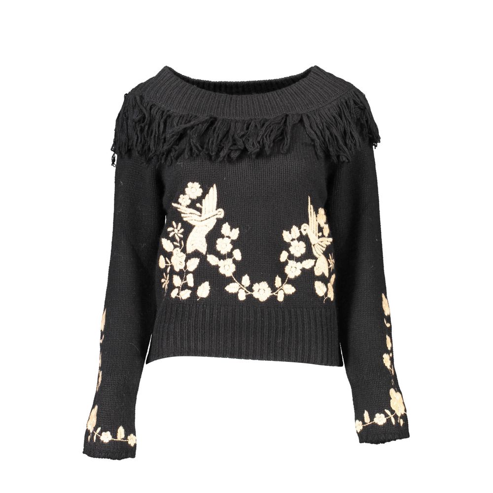 Blugirl Schwarzer Damenpullover aus Viskose