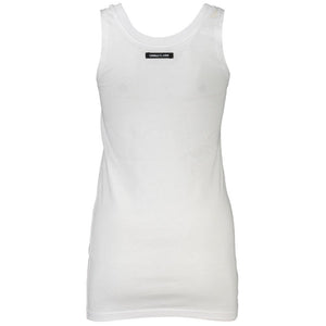 Cavalli Class Weißes Baumwoll-Tank-Top