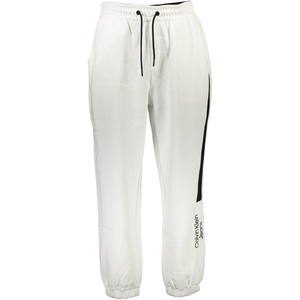 White Cotton Men's Sweatpant