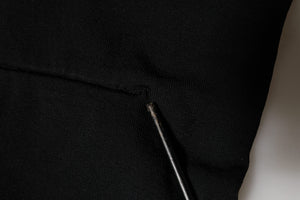 Dolce & Gabbana Schwarzes Viskose-Rollkragen-Pullover-Top