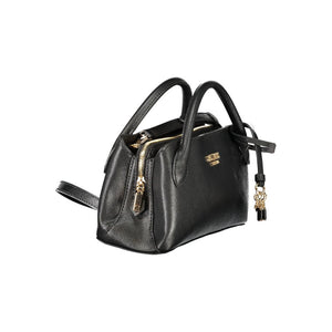 Guess Jeans Schwarze Damen-Handtasche aus Polyurethan