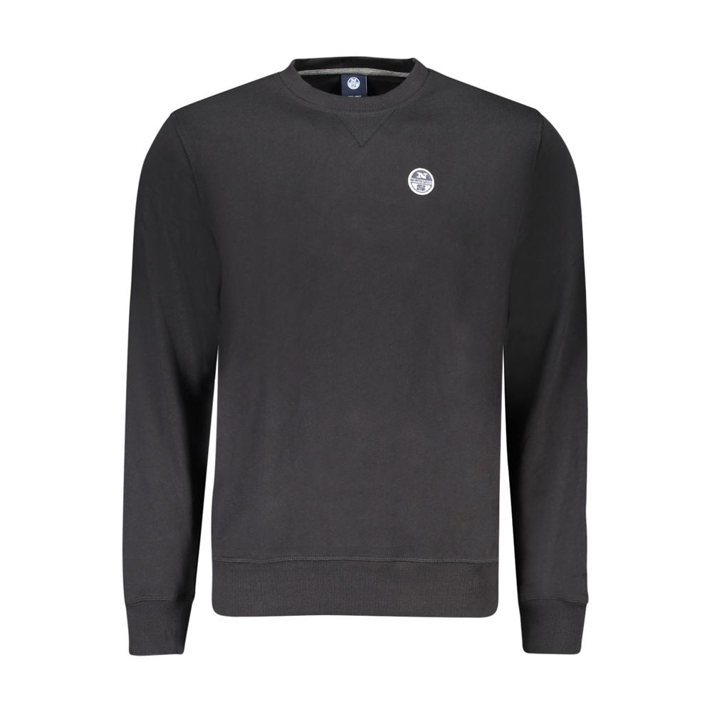 North Sails Schwarzer Baumwoll-Herren-Sweatshirt