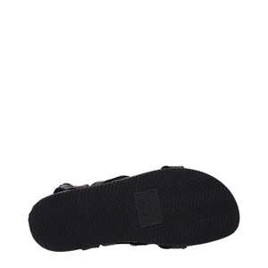 Isabel Marant Schwarze flache Sandalen aus Leder