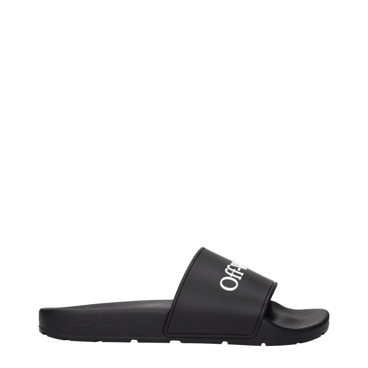 Off-White Schwarze Baumwoll-Slipper